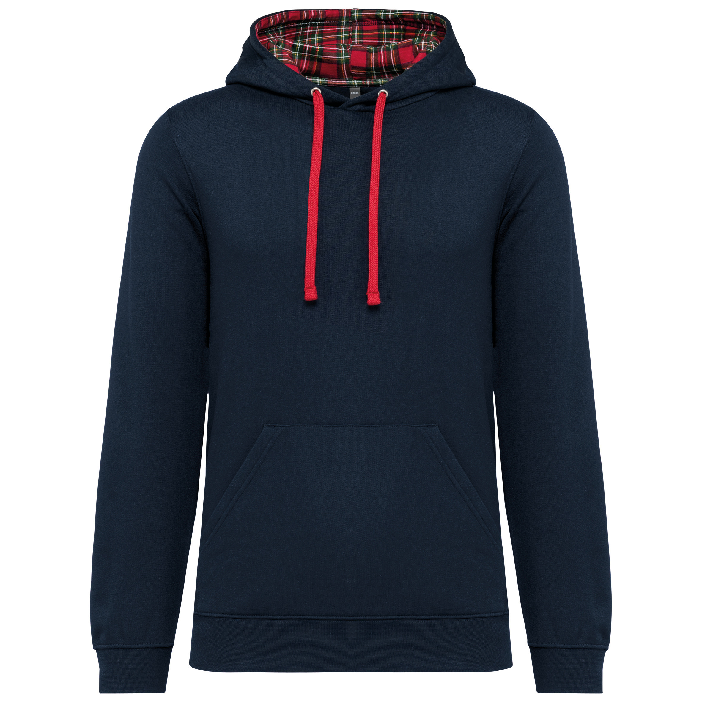 Kariban K4013 - Sweat-shirt à capuche contrastée à motifs unisexe