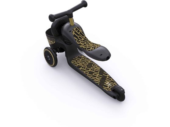 Scoot and Ride Highwaykick 1 Gold/Schwarz Kinderroller