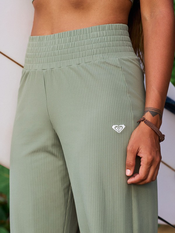 Rise & Vibe Pantalon de sport Vert Femme