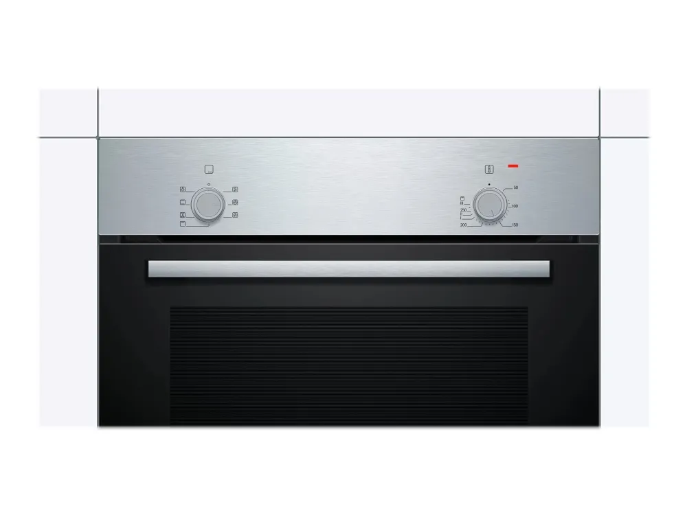 Bosch HBF010BR1S Serie | 2, Indbygningsovn, 60 x 60 cm, rustfrit stål