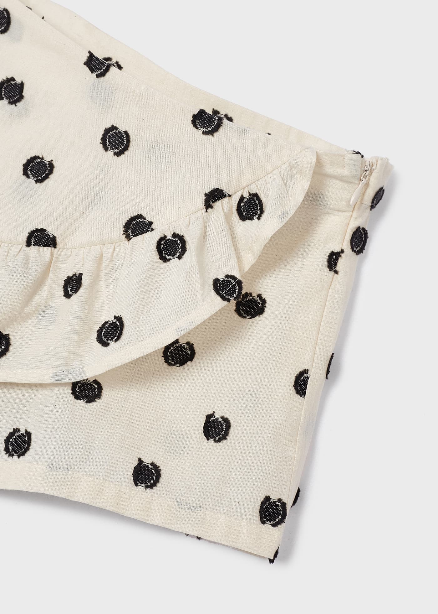 Calças culote estampadas em algodão para meninas