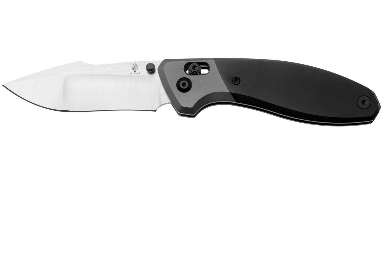 Kizer Staffi KI3695A2 Satin S45VN, Black Gray Titanium, zakmes