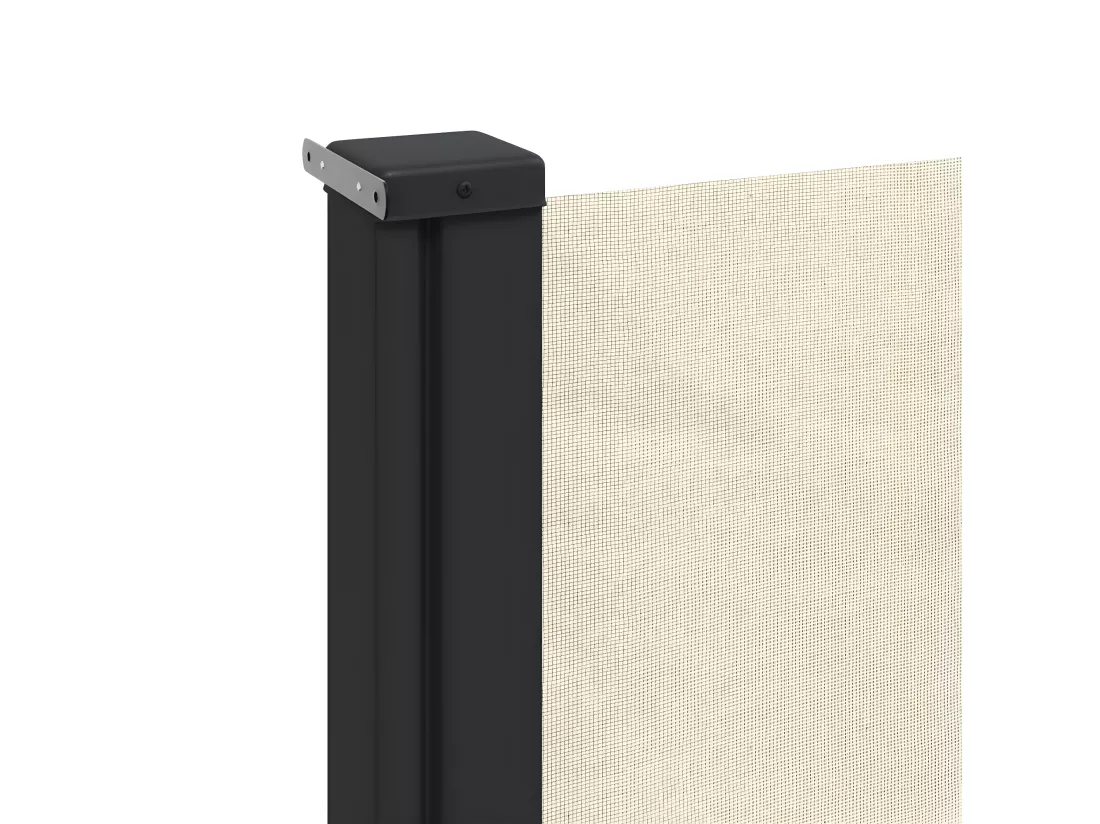 Auvent latéral rétractable crème 180x500 cm
