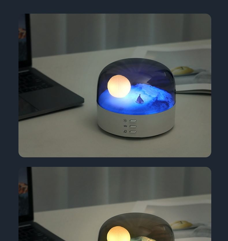 HOMTEC - USB oplaadbare nachtlamp / nachtlamp met Bluetooth-luidspreker (diverse uitvoeringen)