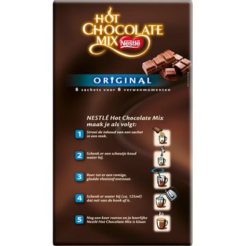 Nestlé Hot Chocolate Mix 8 Stuks