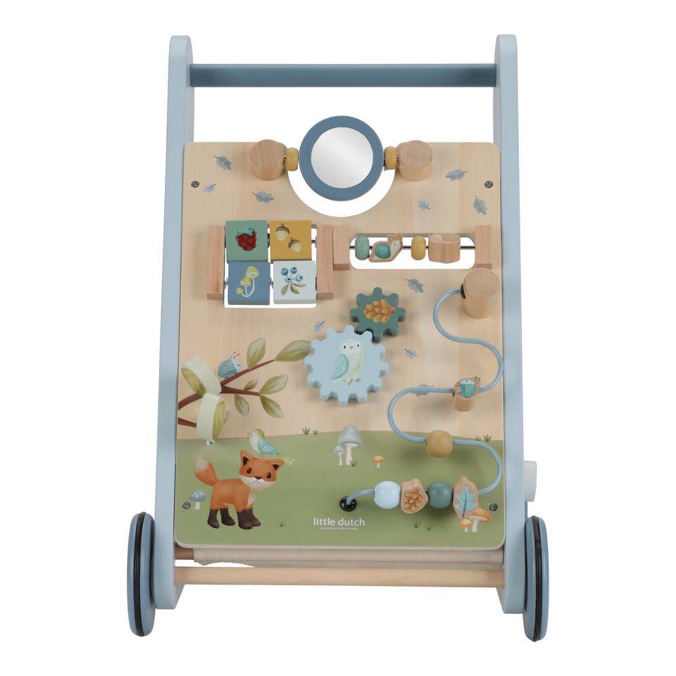 Little Dutch Forest Friend houten activiteiten loopwagen