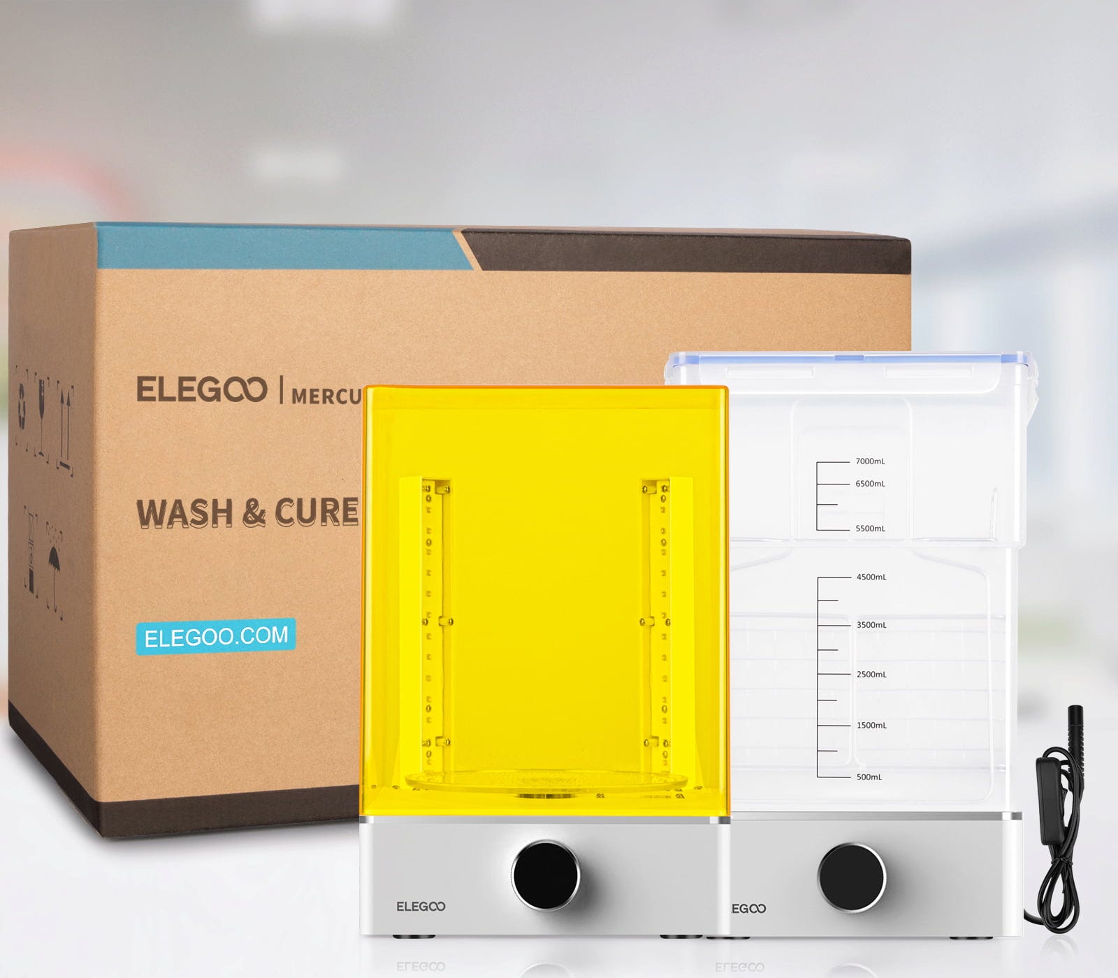 Elegoo  Mercury XS Bundle    Wash & Cure-Set inkl. Handheld UV-Lampe