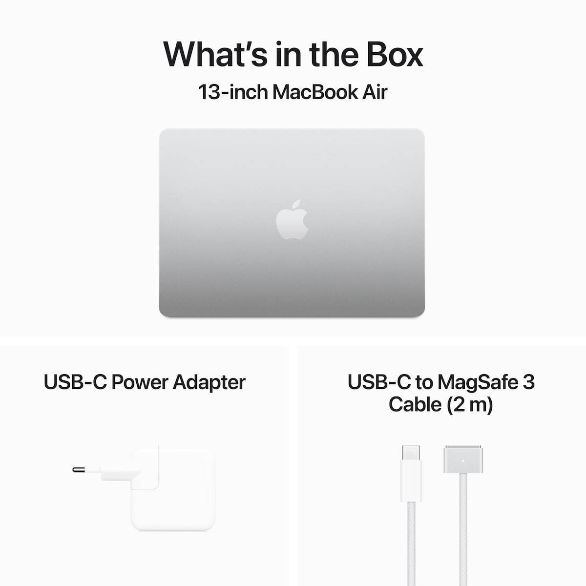 MacBook Air 13,6 M3 16/256GB (Sølv)