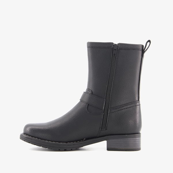 Blue Box dames biker boots zwart