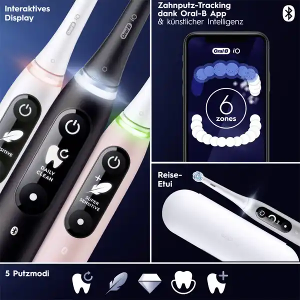 iO Series 6N Elektrische Zahnbürste Black Lava