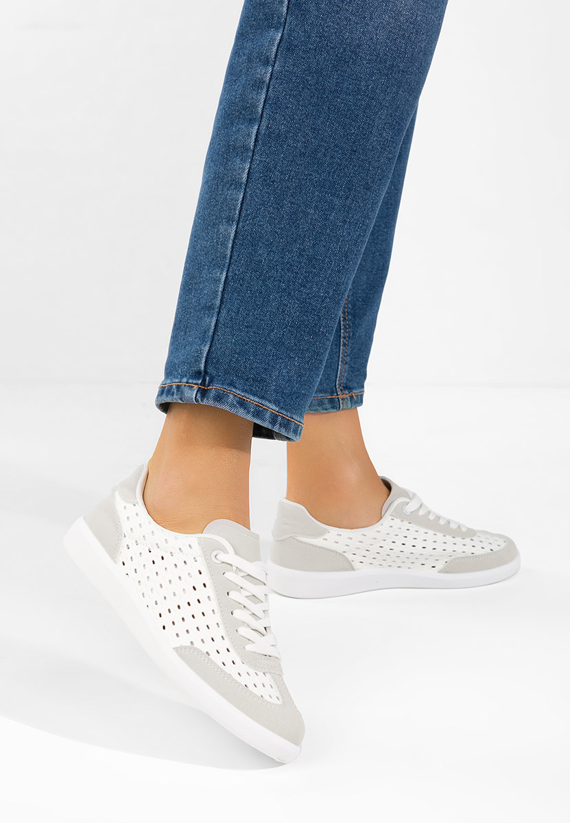 Baskets pour femme blancs Heliana