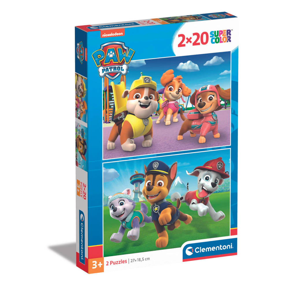 Clementoni PAW Patrol puzzelset - 2 x 20 stukjes