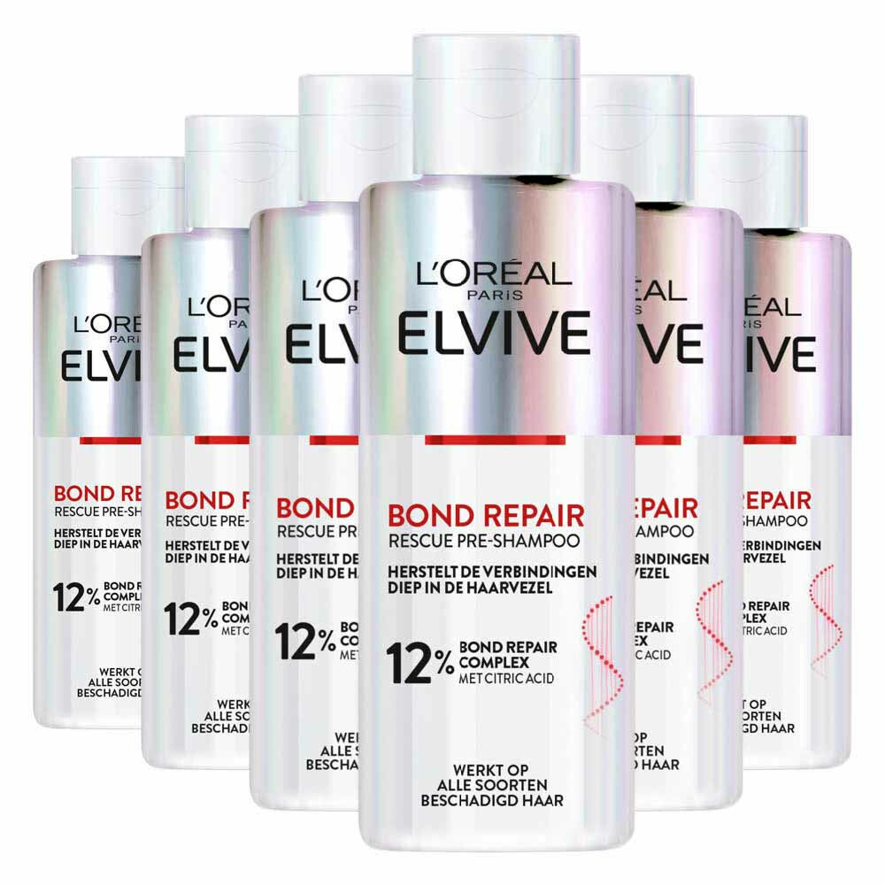 6x L'Oréal Elvive Bond Repair Pre-Shampoo200 ml