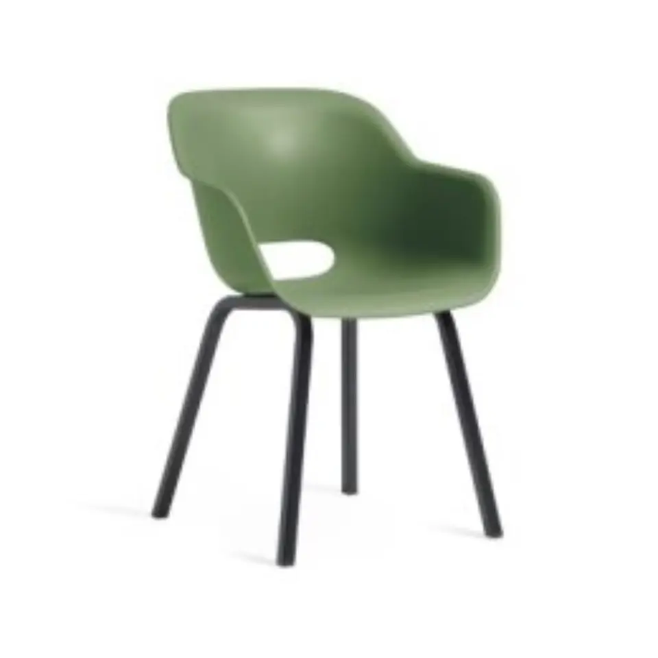 Keter Noa Tuinstoel - 2 stuks - 55x56.5x80cm - metalen onderstel - Olijfgroen
