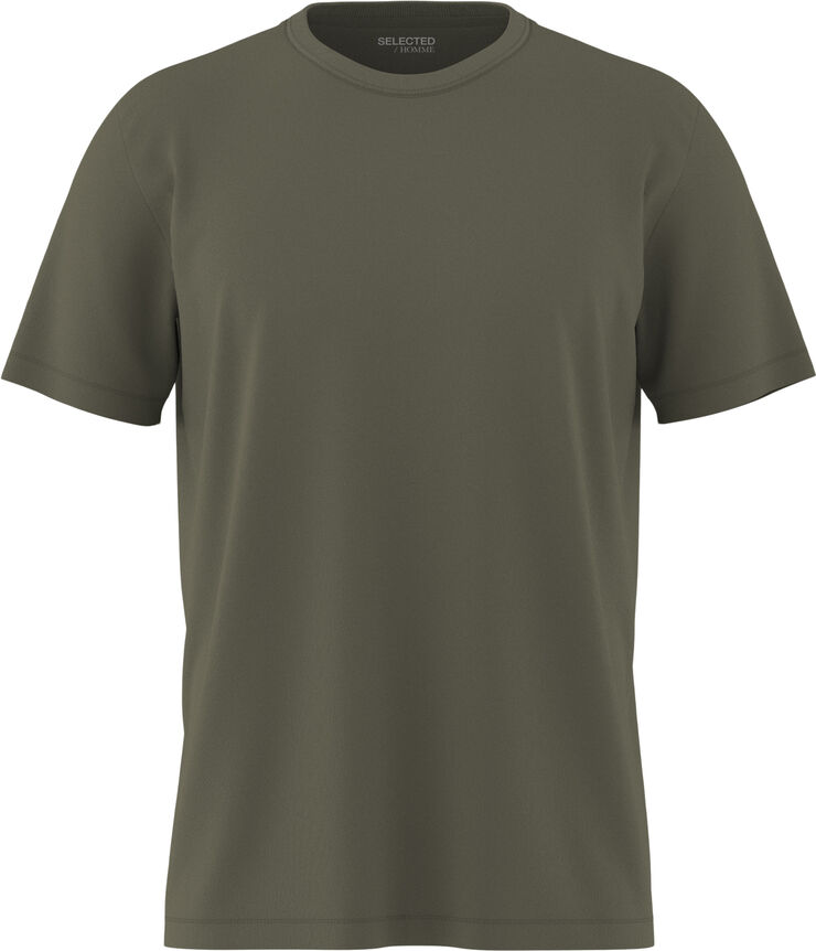Selected Homme SLHASPEN SS O-NECK TEE NOOS Kalamata