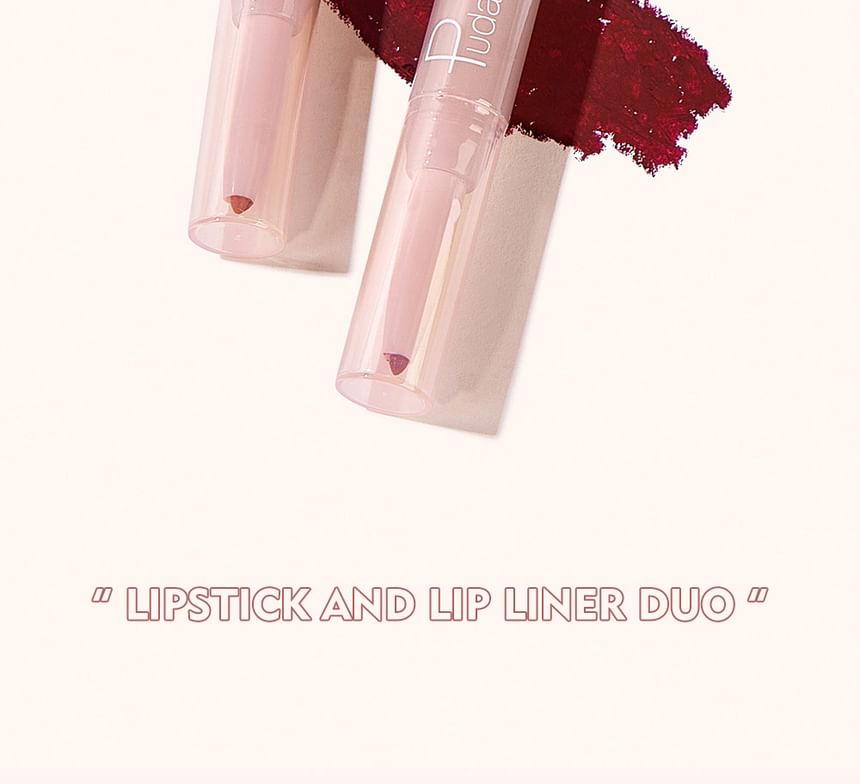 Pudaier - Dual Head Lip Liner & Lipstick - 16 kleuren