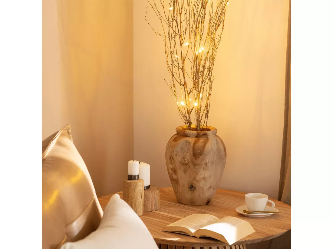 Branches Décoratives LED Bambou Naturel 1,2m Naturel