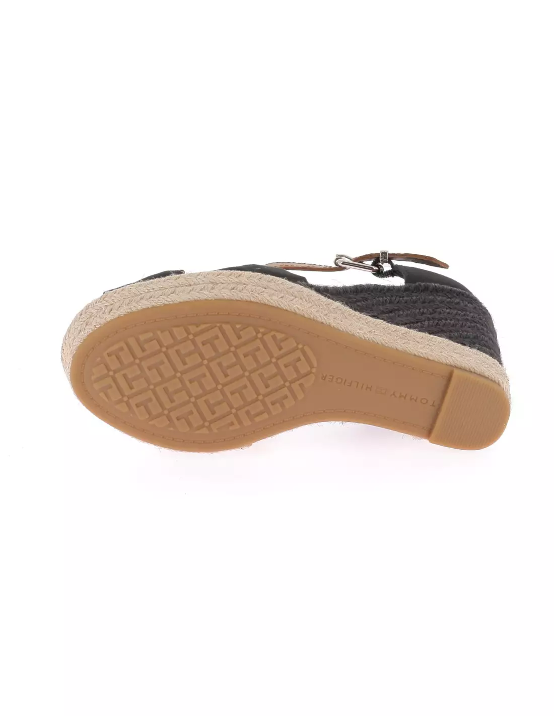 TOMMY JEANS BASIC OPEN TOE HIGH WEDGE - Sandales & nu-pieds Black