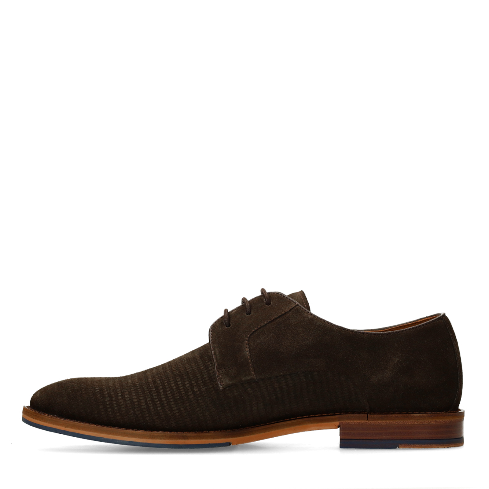 Bruine suède veterschoenen