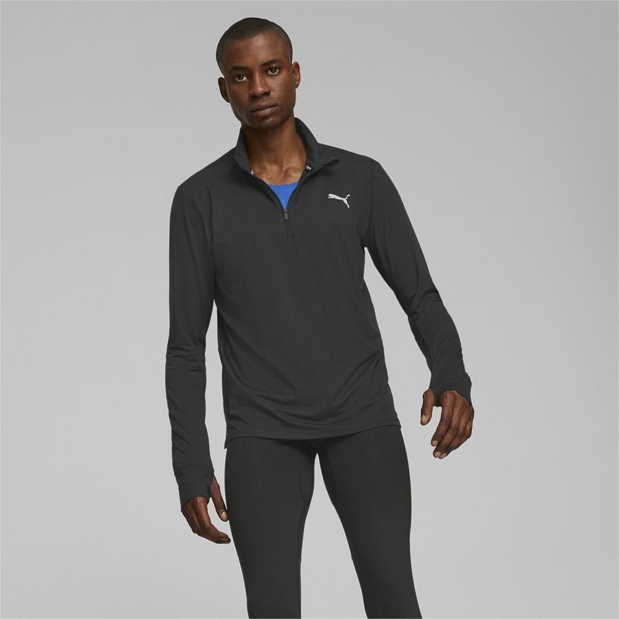 PUMA Haut Running Run Favorite Fermeture Éclair 1/4 - Noir