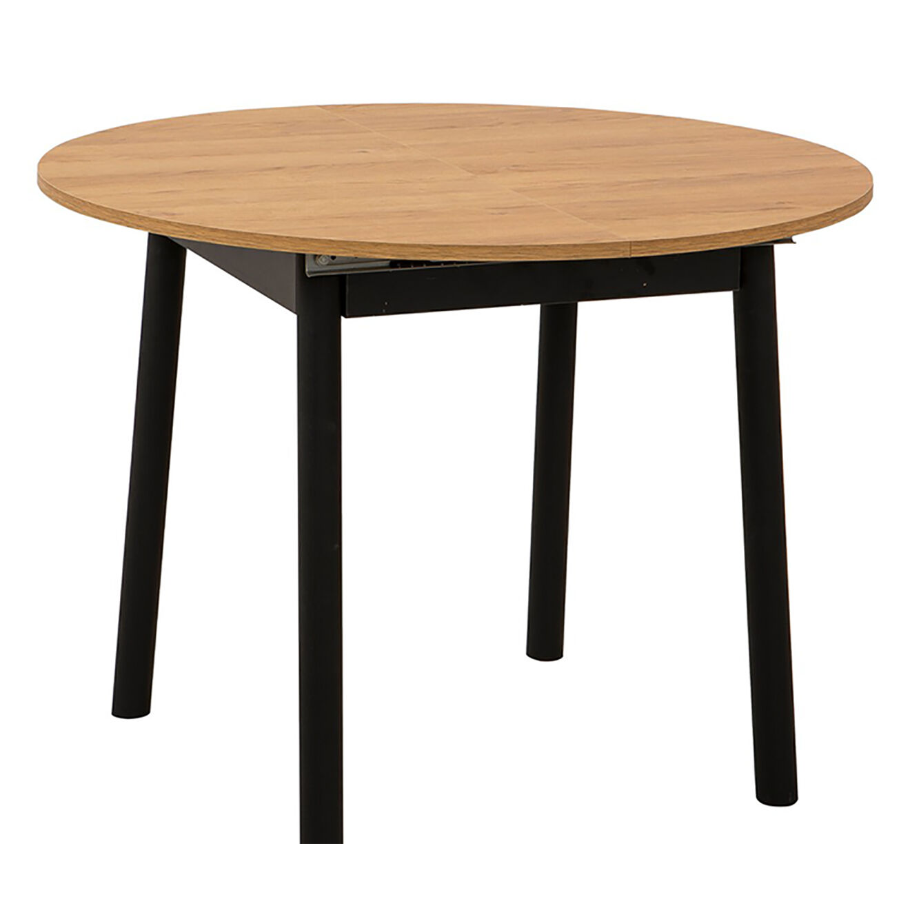 Homitis Table extensible + 2 Chaises Oliver chêne/noir