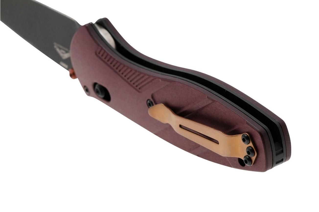 Benchmade Barrage 581BK-04 Black Cobalt Cerakote CPM S30V, Redstone Richlite, zakmes