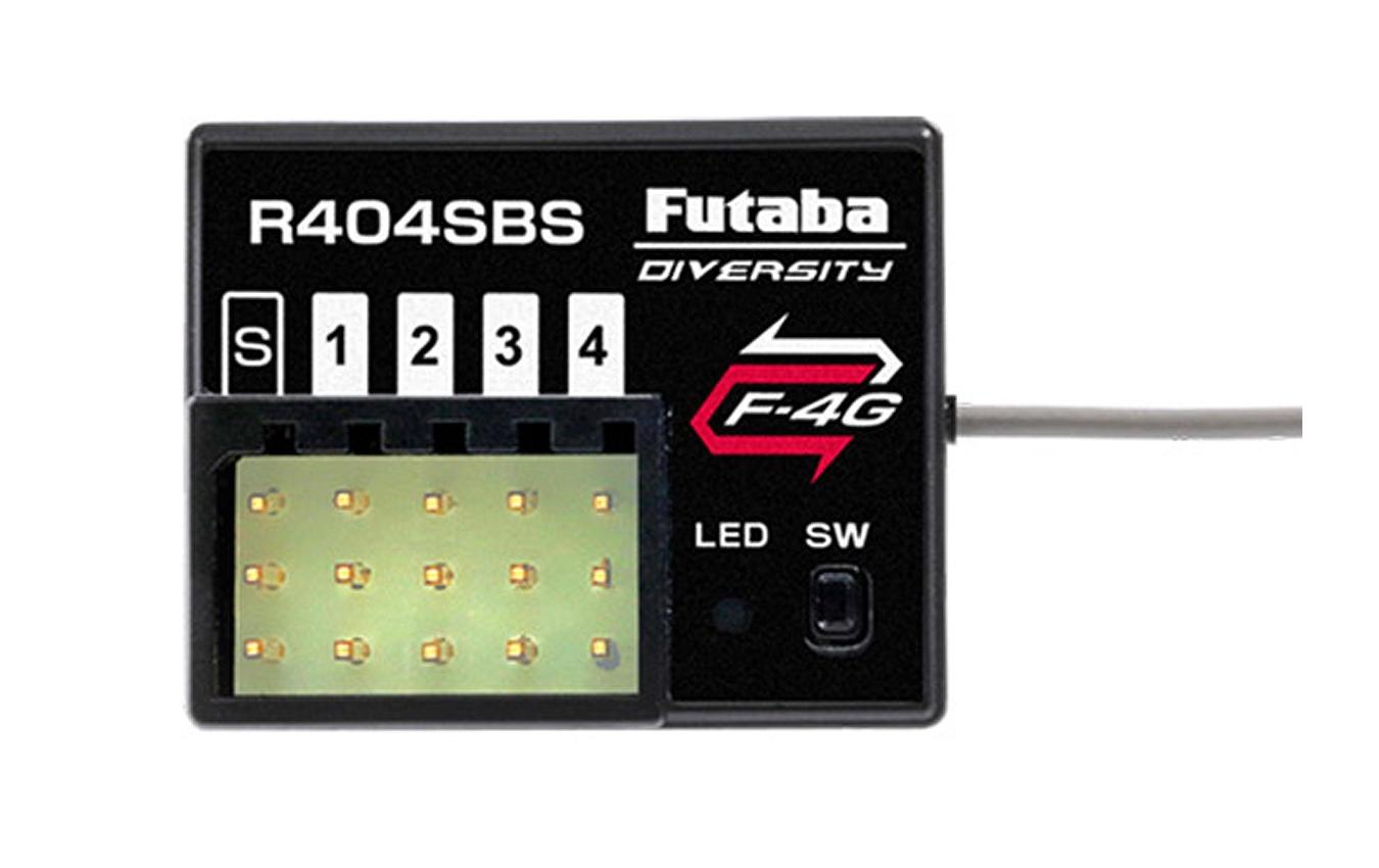 Fernsteuerung T10PX F-4G 2.4 GHz mit R404SBS<br>10 Kanal Sender für Fahrzeuge mit Telemetrie