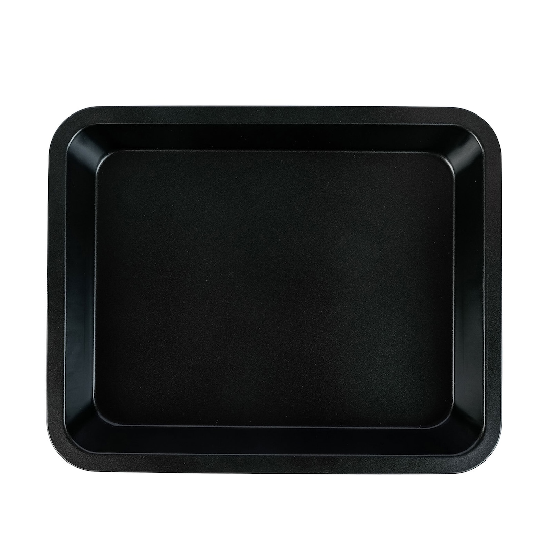Back-/Auflaufform mit Haube und Tragegriff schwarz transparent blau 40x8x32cm