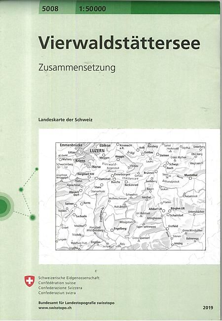 BUNDESAMT - 5008 VIERWALDSTATTERSEE ECHELLE 1 50 000