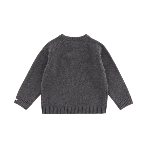 Fionn Merino Wool Sweater | Cloudy Grey Melange