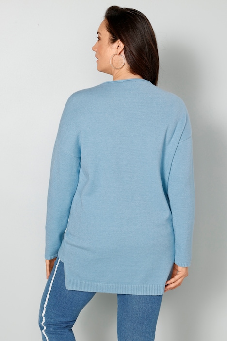 Pullover, Statement, Saum hinten länger