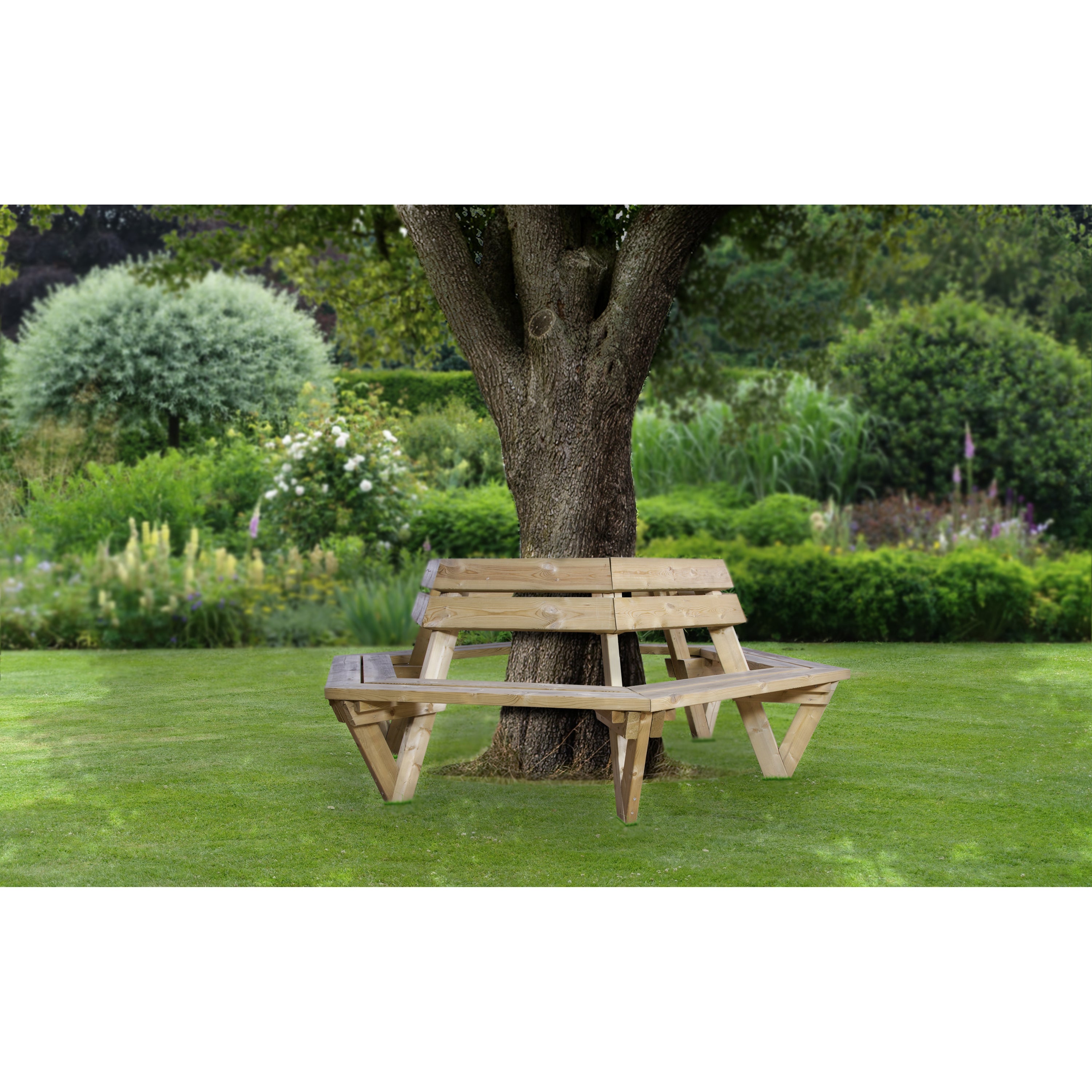 Sens-Line - Bodin Boombank - 227x227x88cm - Hout