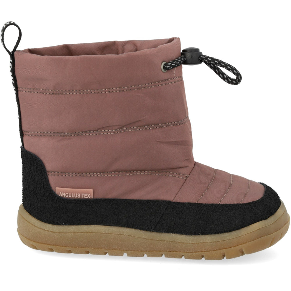 Køb Angulus Black/Dusty Rouge Let Og Fleksibel TEX-vinterstøvle I Nylon