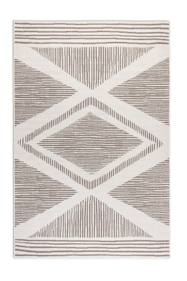 ELLE DECORATION Teppich »Rhombus, In- und Outdoor« rechteckig 5 mm Höhe Flachgewebe, In-& Outdoor, Modern, Wendeteppich, Balkon, Wohnzimmer
