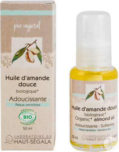 Laboratoire Du Haut-Ségala Huile D'Amande Douce Biologique Peaux Sensibles 100ml