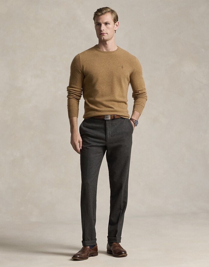 Polo Ralph Lauren 2/27 MERINO RWS-LS CN PP Latte brown heather