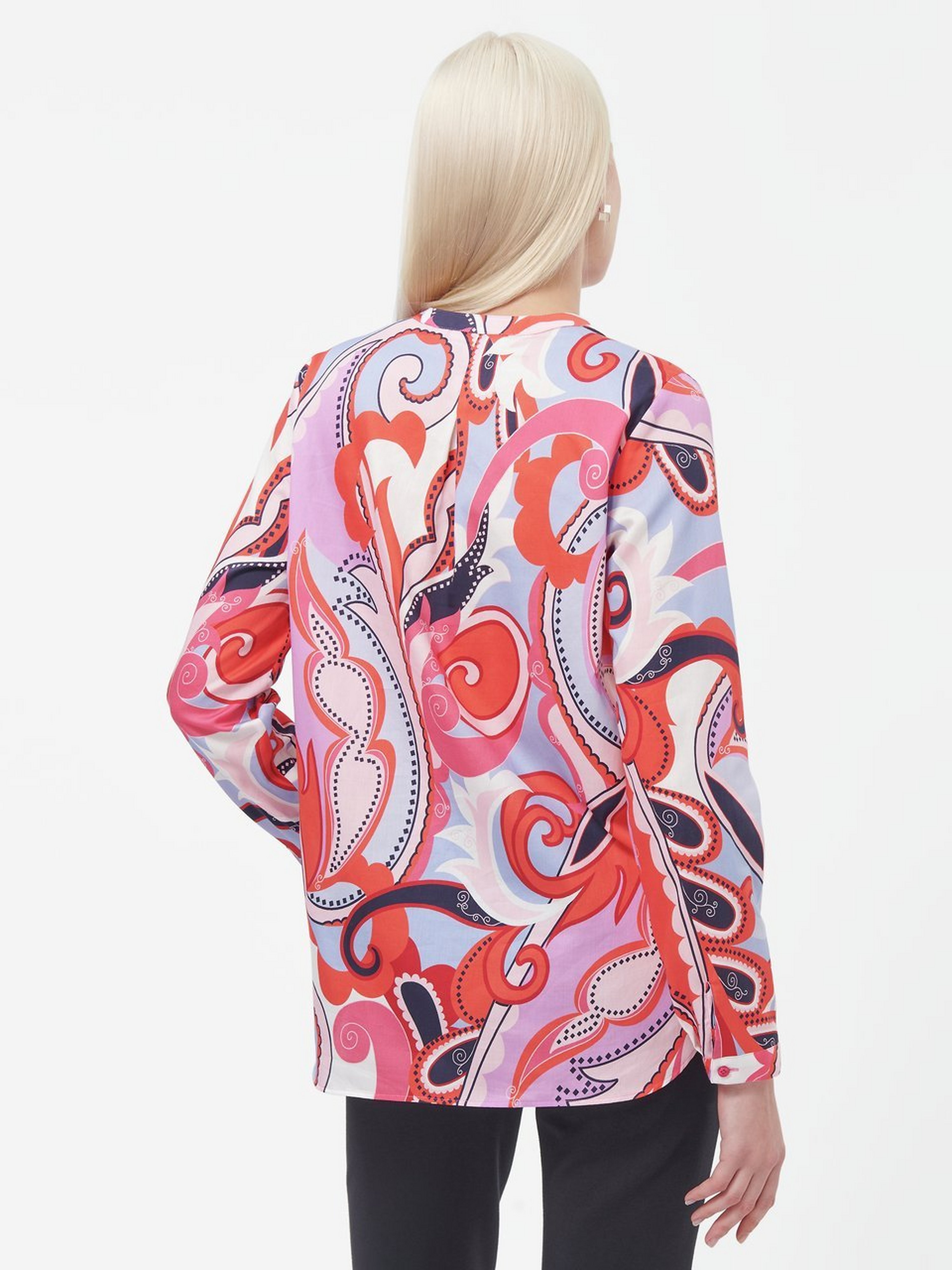 Bluse mit Stehkragen