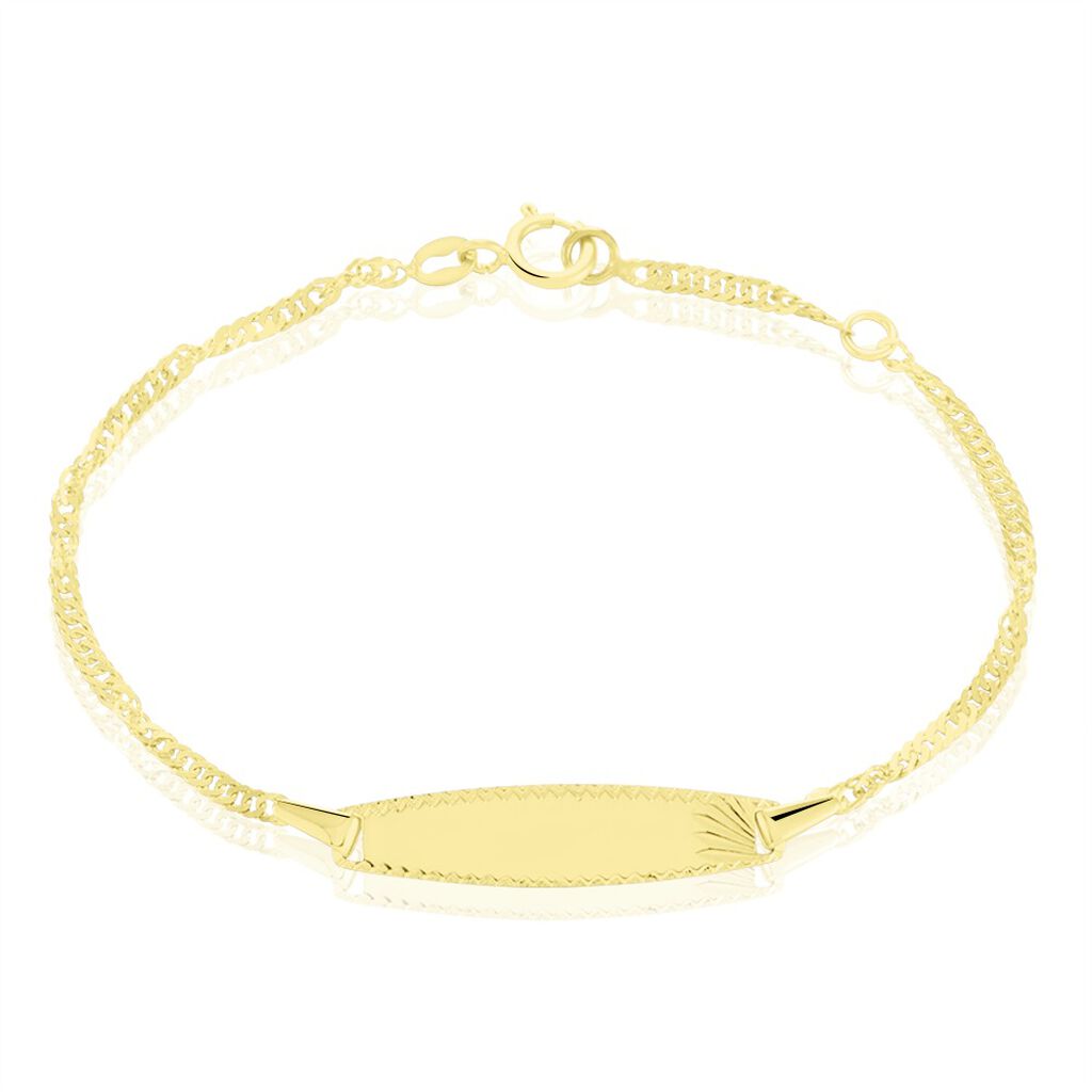 Bracelet Identite Bebe Or Jaune Eowyn