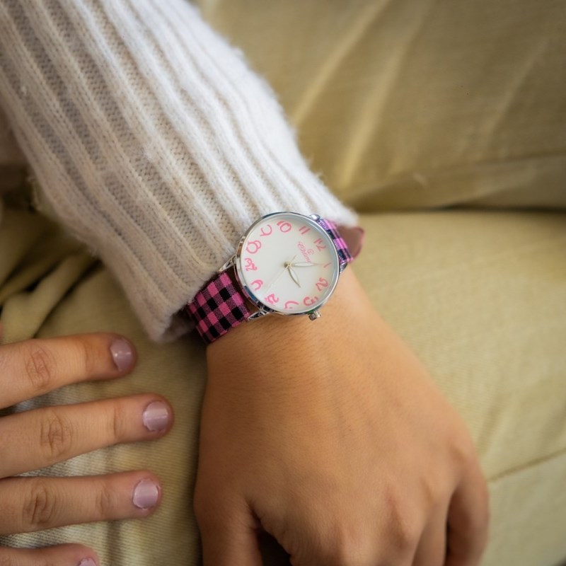 Montre Femme CHTIME bracelet Cuir Rose
