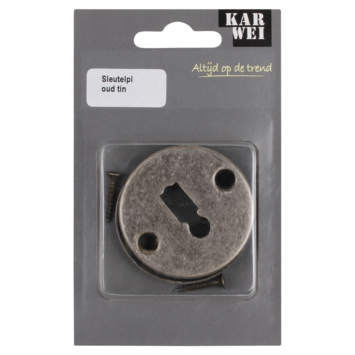 KARWEI sleutel rozet rond tin look (messing)