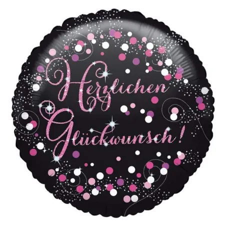 amscan Folienballon Herzlichen Glückwunsch