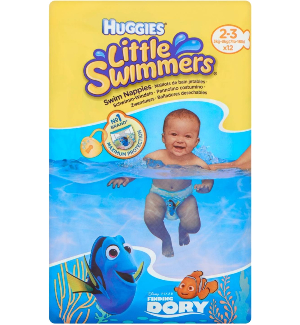 Huggies Little swimmers luiers 2-3 3-7 kg (12 stuks)