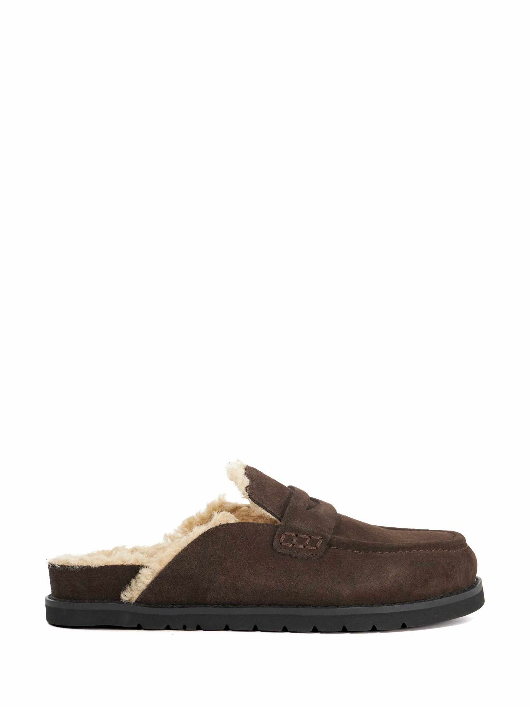 Bruin - Dune London Goldy Lined Backless Loafers
