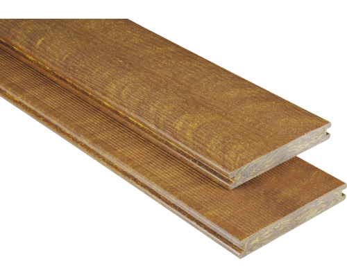 Handmonster van Konsta WPC terrasplank Masivo massief profiel structuur mat 20x145 mm lichtbruin