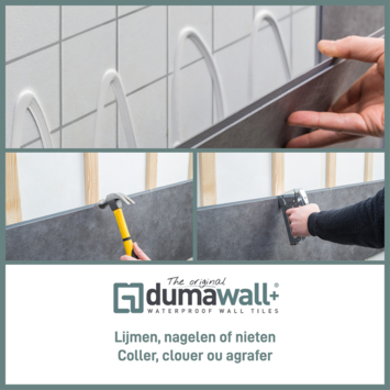 Dumawall+ wandtegel kunststof Tavira glans 1,95m² 37,5x65cm 8 stuks