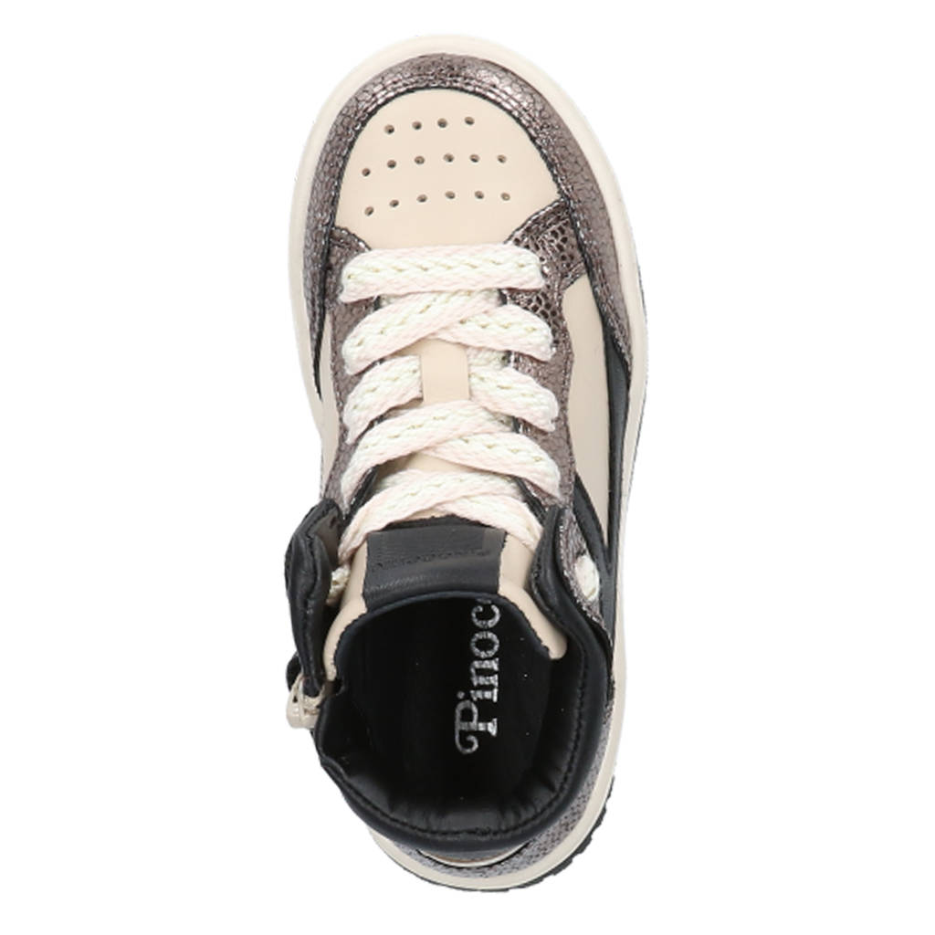 Pinocchio leren sneakers brons