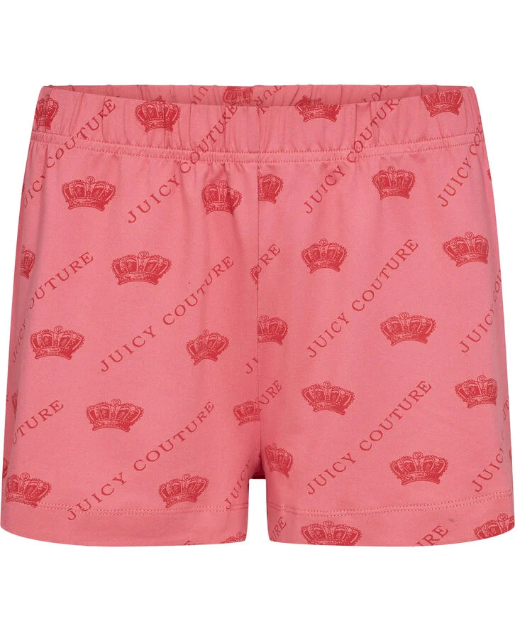 Juicy Couture BINKY & BUZZ PYJAMA SET Pink & red crown print