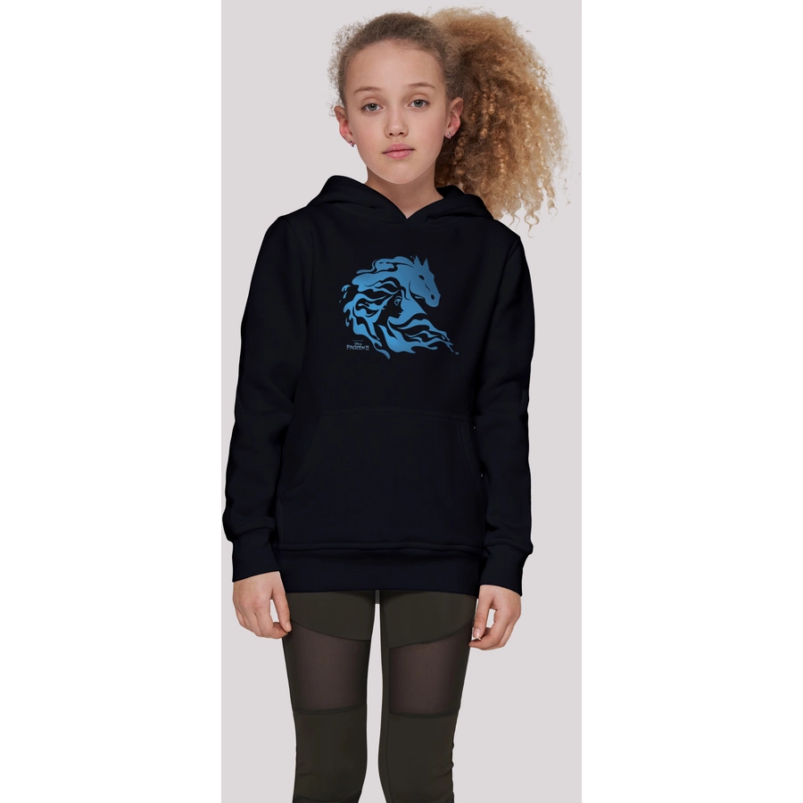 F4NT4STIC Hoodie  Frozen 2 Nokk Wassergeist Pferd Silhouette schwarz