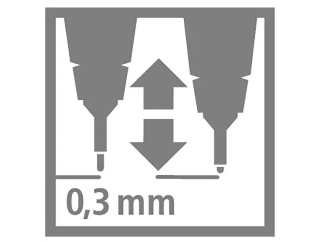 Fineliner Stabilo Sensor 189 blå 0,3 mm - (10 stk.)