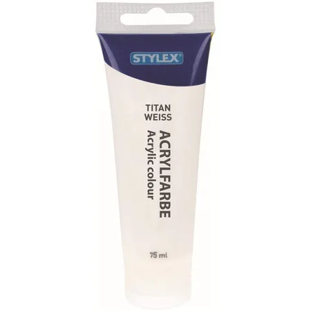 Stylex Acrylfarbe 75ml, titanweiß
